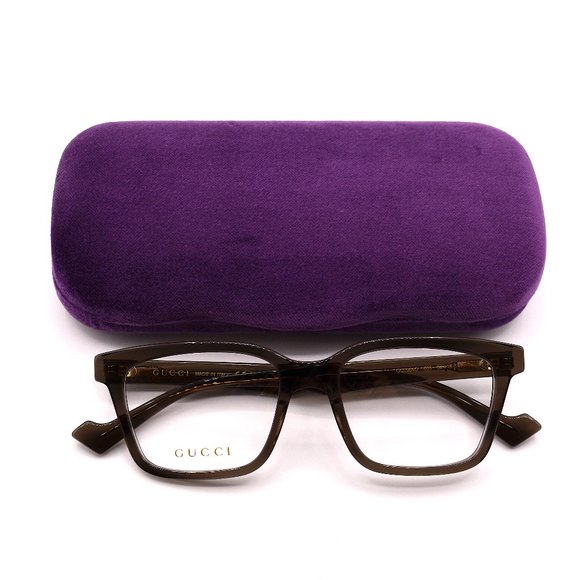 NEW GUCCI GG0964O 003 GREY TRANSPARENT AUTHENTIC EYEGLASSES FRAME - Picture 10 of 11